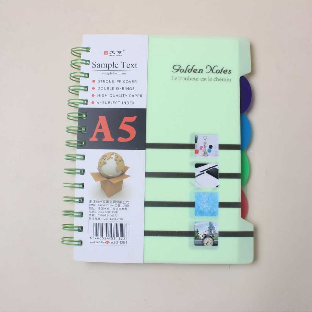 Large coil notebook office classification notepad A5/B5 notebook approximately 123 sheets 21125 S260209