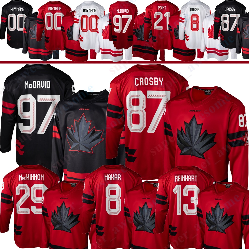 Team Canada 2026 Olympices Hockey Jersey Sidney Crosby Connor McDavid Cale Makar Nathan MacKinnon Brayden Point Nick Suzuki Macklin Celebrini Marner Brad Marchand