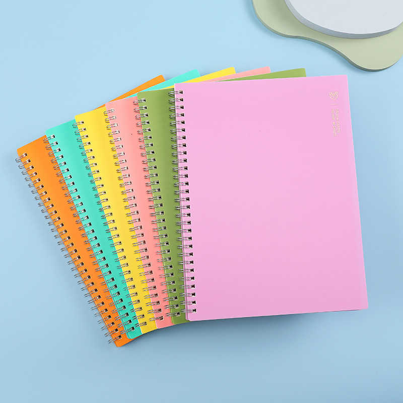 PPT Coil Notebook Loose-Leaf Macaron Series Ultra-Slim Notebook for Students 100 Pages Business Office Planner S260209