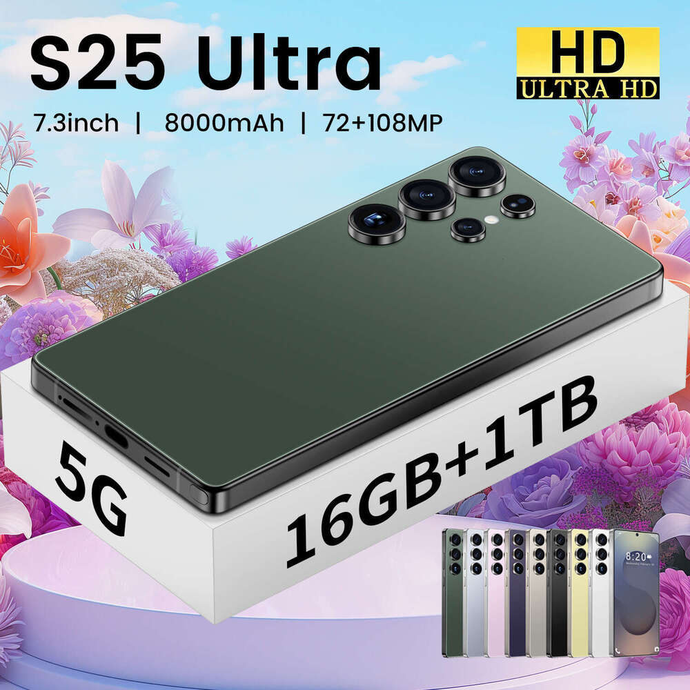 Well-known Brand S25 Ultra Smartphone Built-in Pen Android 14 Large Memory Hot Foreign Trade Wholesale Cross-border Mobile Phone CKS