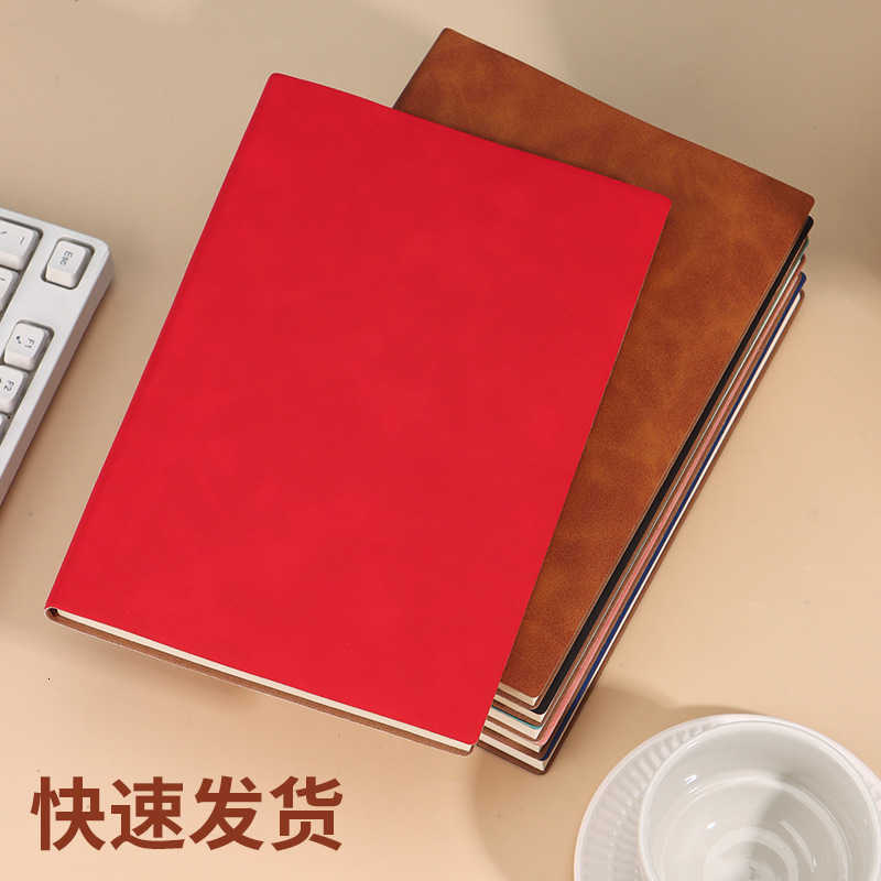A5 Notebook for Meetings Business Office and Enterprise Use PU Leather Dowling Paper Thickened Simple Diary Notebook S260209