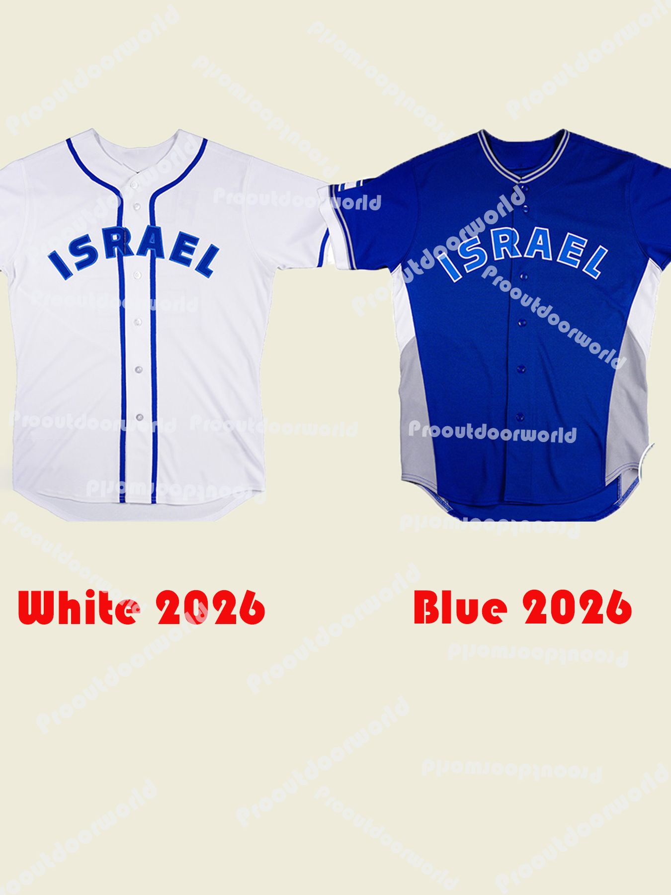 2026 Israel Baseball Jersey Bader Carrigg Beilenson CJ Stubbs Schreck Simon Rosengard Cohen Gelof Mallitz Lowengart Mendlinger Custom Stitched Casual Wear
