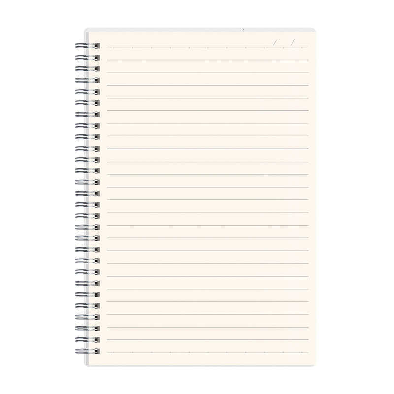 middle and high school with horizontal lines and grid squares coil-bound notebook S260209c