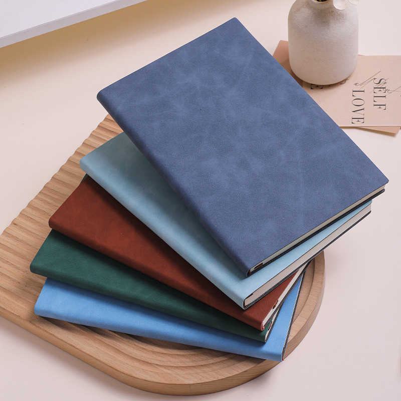 A5 Business Office Notebook Soft Leather Thickened Notepad Diary Gift Box Set S260209