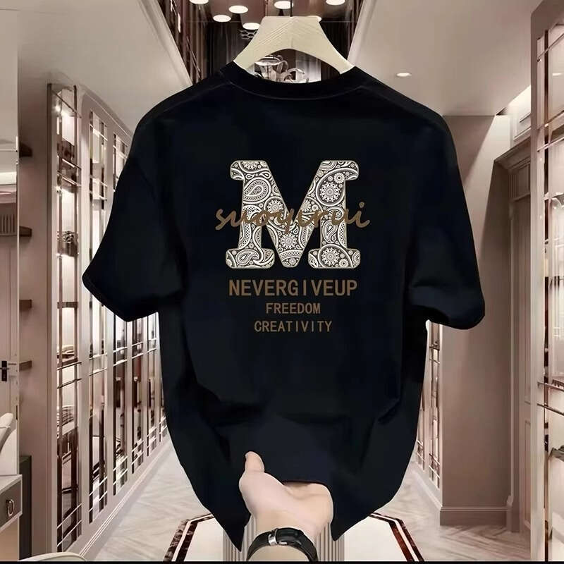 Men And Women T-shirt Trendy Cool Heavy duty Short sleeve Summer Pure Cotton Street Crew Neck Casual Loose Top Home Casual