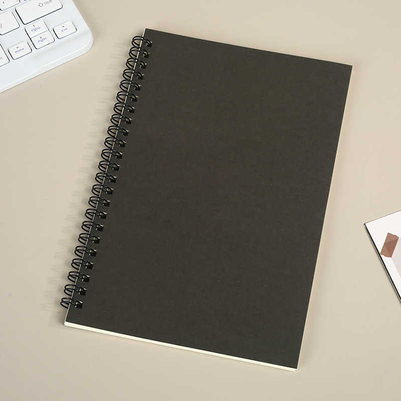 A5 colored spiral notebook can be printed with creative notes suitable for business notes and journaling S260209