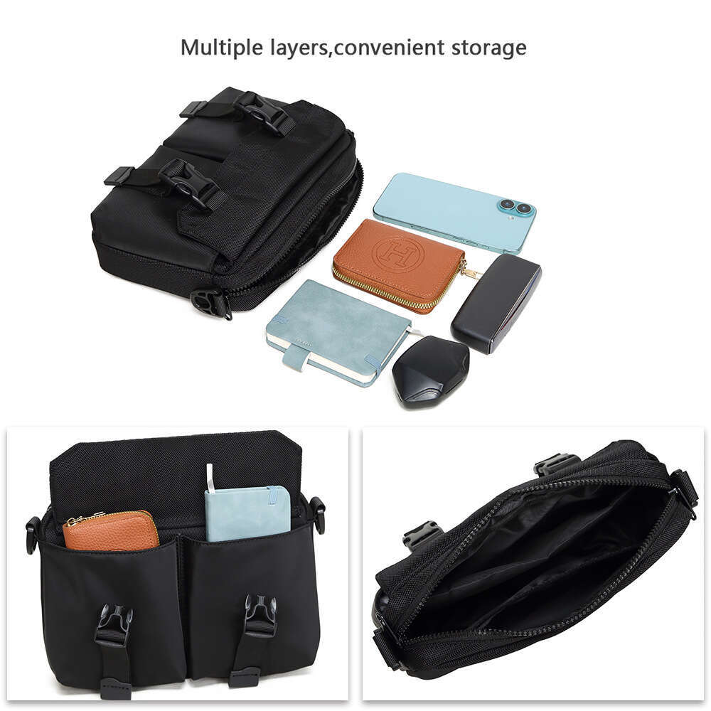 Ballistic Nylon Crossbody Black Casual Shoulder Men S Japanese Style Messenger Horizontal Square Functional Bag High Quality Luxury Bag