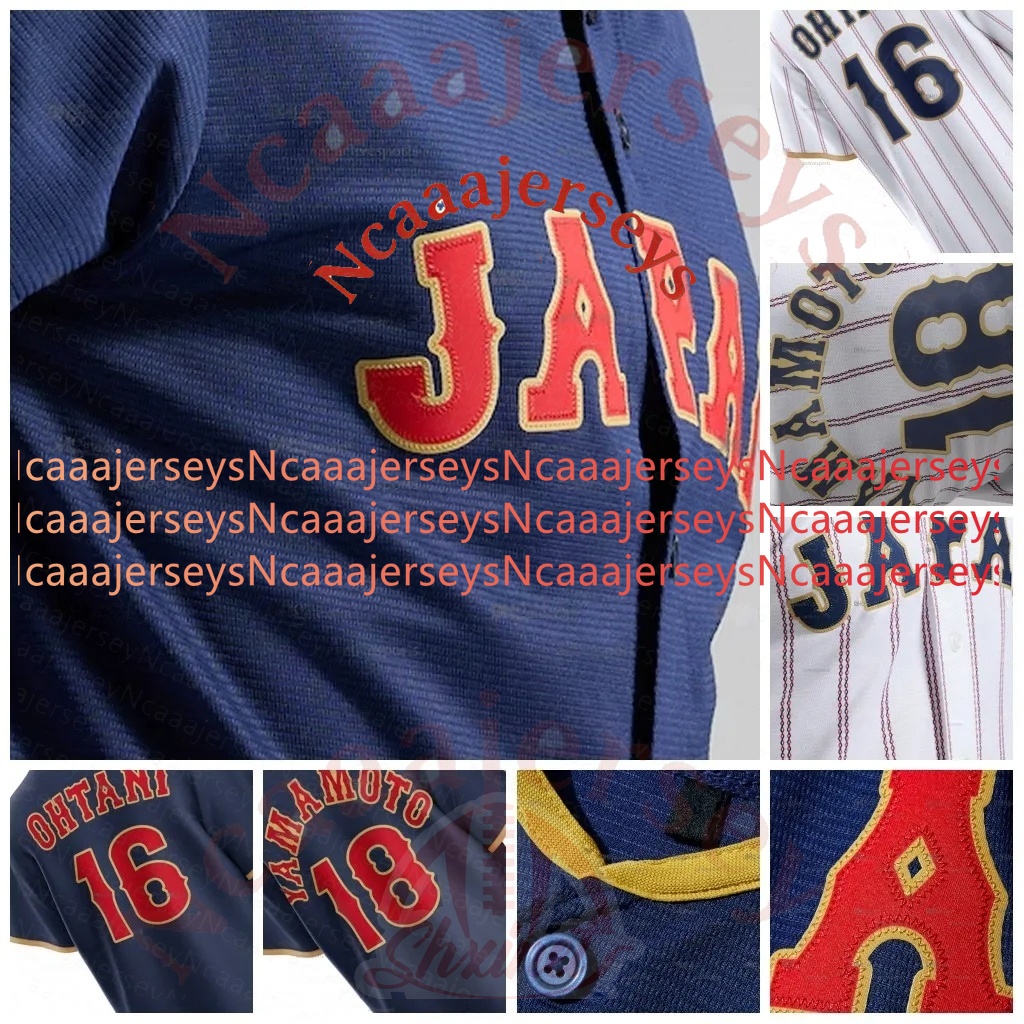 16 Shohei Ohtani 2026 World Baseball Classic WBC Team Japan Jersey Yoshinobu Yamamoto Shota Imanaga Seiya Suzuki Munetaka Murakami Custom