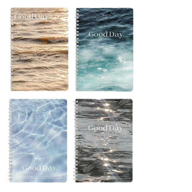 Thickened cartoon A5 spiral notebook high aesthetic student notebook with a fresh and simple design S260209