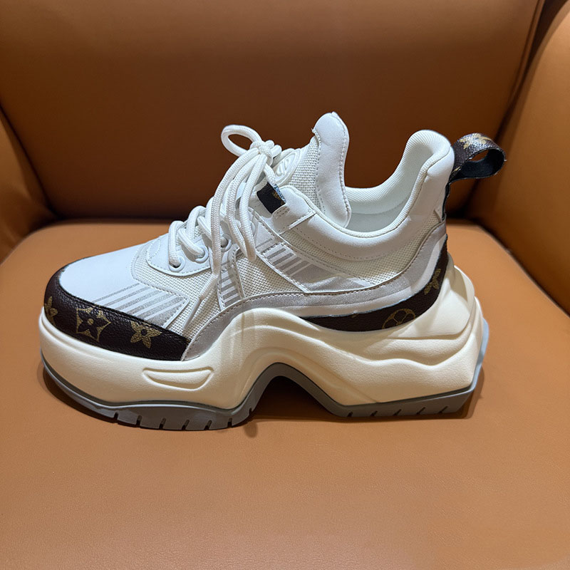 Free shipping Casual Shoes Thick soled dad shoes with raised arch soles fashionable casual sports shoes fashionable - view 8