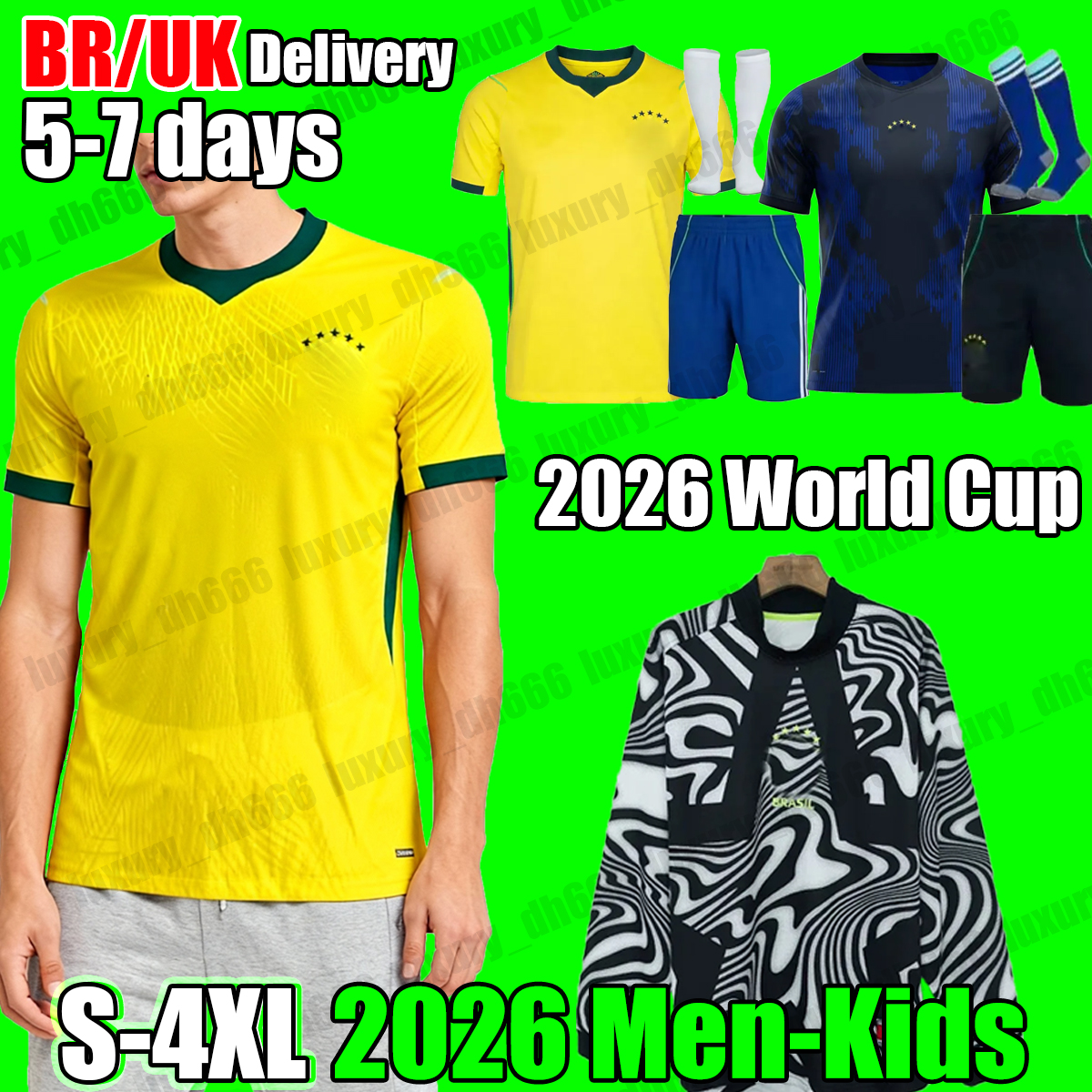 XXXL 4XL bRaZIl soccer jersey 2026 world cup football jersey 25 26 kids football shirt top VINI JR RAPHINHA NEYMAR JR RODRYGO CASEMIRO yellow goalkeeper men kids kit