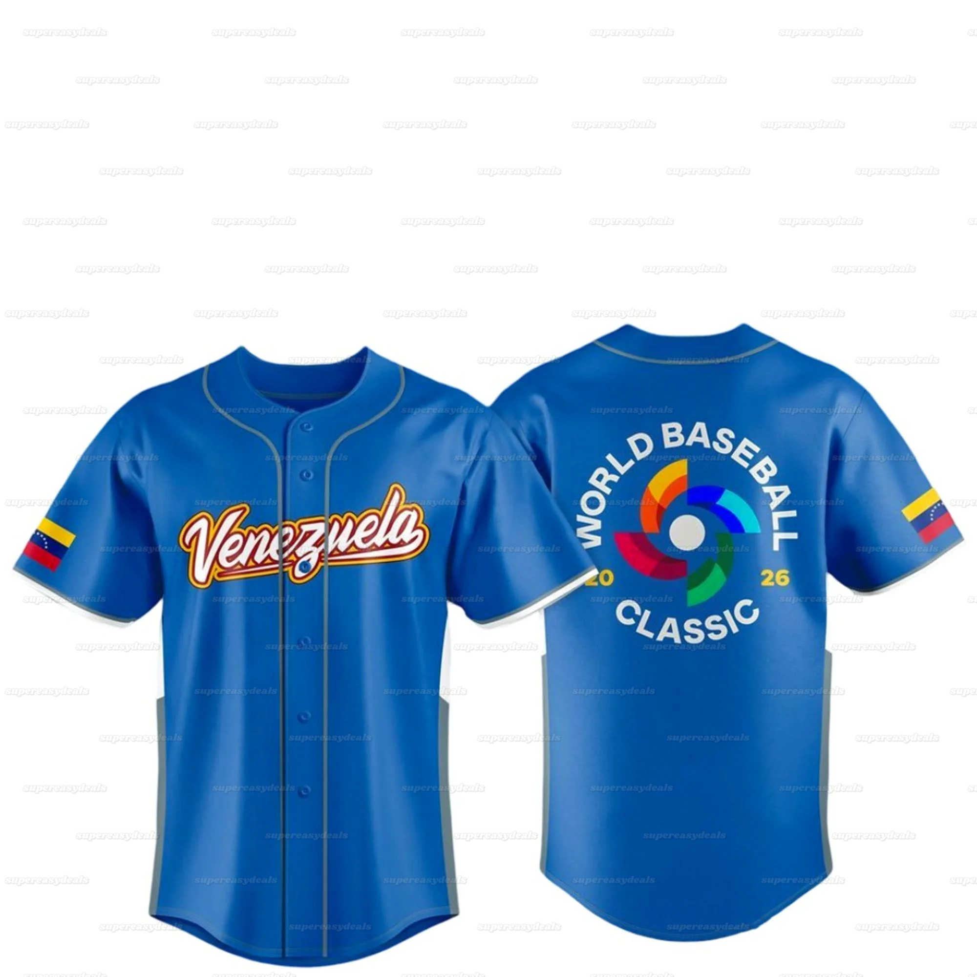 21 Ronald Acuna Jr Venezuela 2026 World Baseball Classic Jersey WBC Gleyber Luis Arraez Jackson Chourio Willson Contreras Andres Gimenez