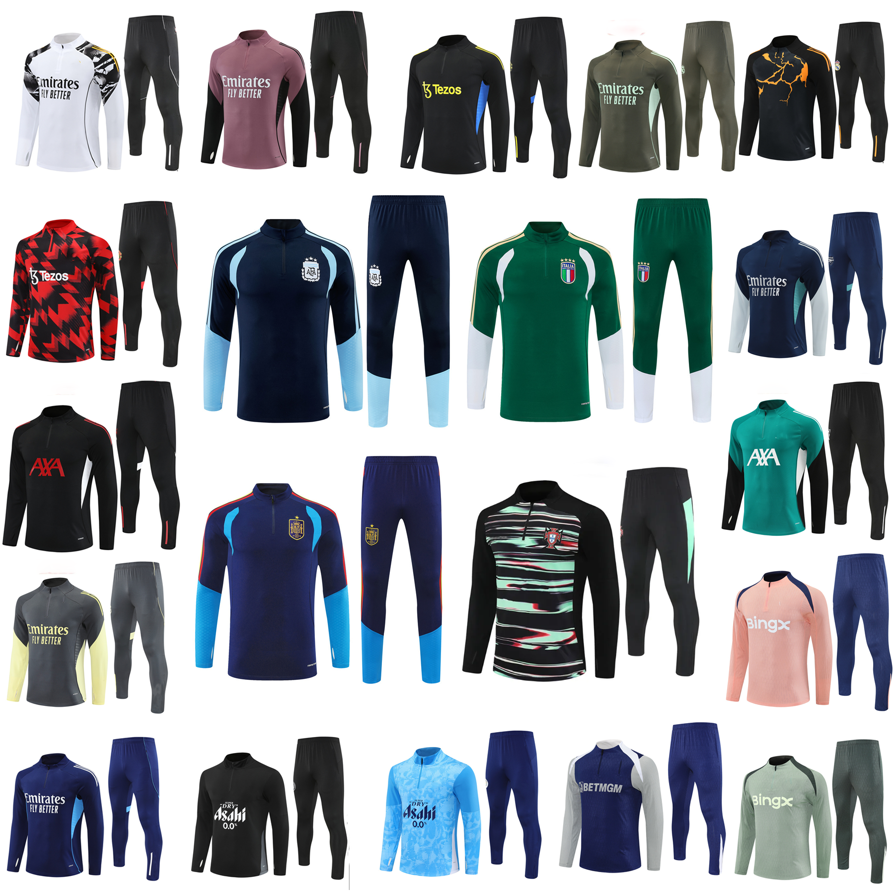 2026 27 football tracksuit Men and kids kit 25 26 27 soccer tracksuit training suit jogging Survetement Foot chandal futbol national team