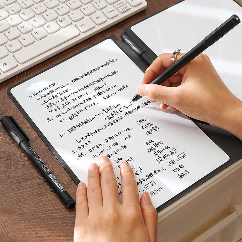 Rewritable A5 whiteboard draft notebook leather writing pad desktop memo pad can be printed with custom designs S260209