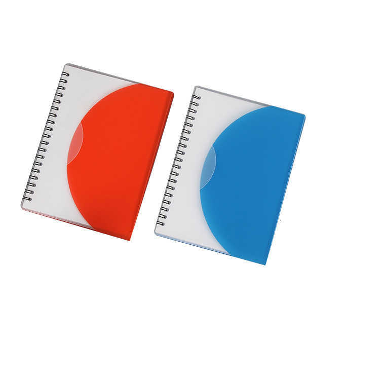 Creative semi-circular colorful notebook mini portable spiral notebook side-flip study notebook S260209