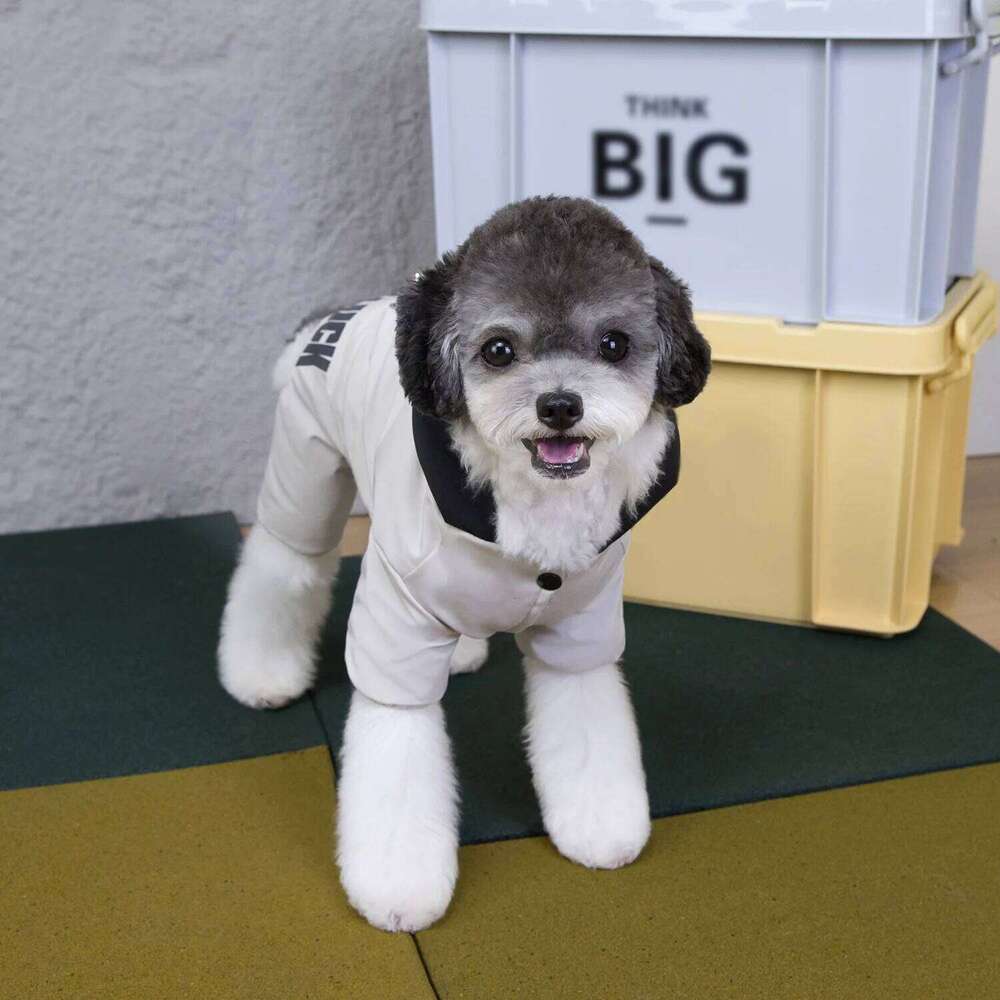 Famous brand PC Lot Waterproof Warm Dog Jumpsuit with Hoodies Winter Pet Clothes Small Dogs Cotton Jackets Puppy Overalls pupakaIK