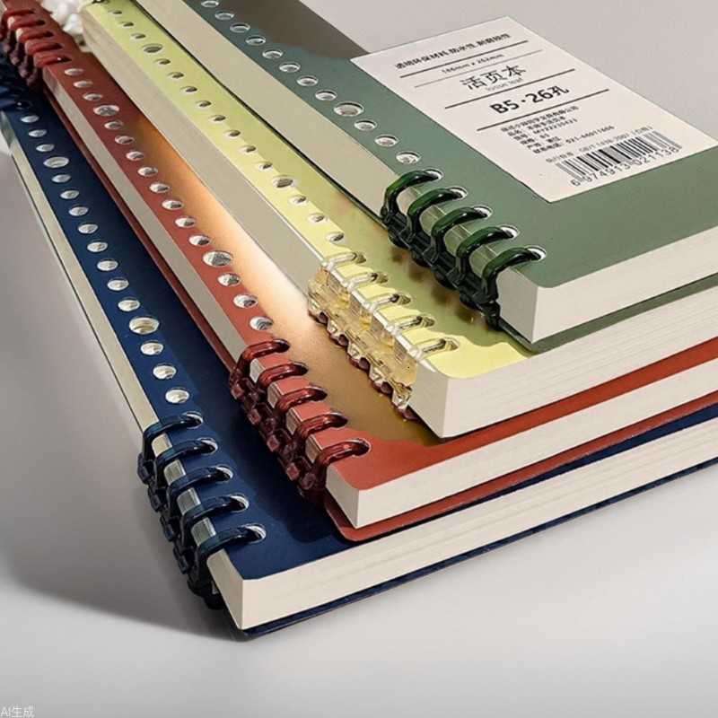 Yishen Simple PP Transparent Frosted Coil Notebook Student Notepad Grid Blank Loose-leaf Notebook S260209