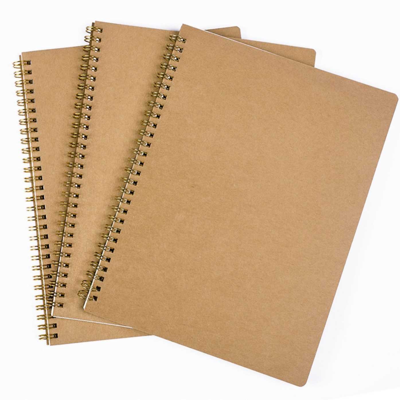 A5 Kraft Paper Draft Notebook for Primary and Middle School Students A6 Flip-Up Blank Page Draft Paper Simple Portable Notebook S260209