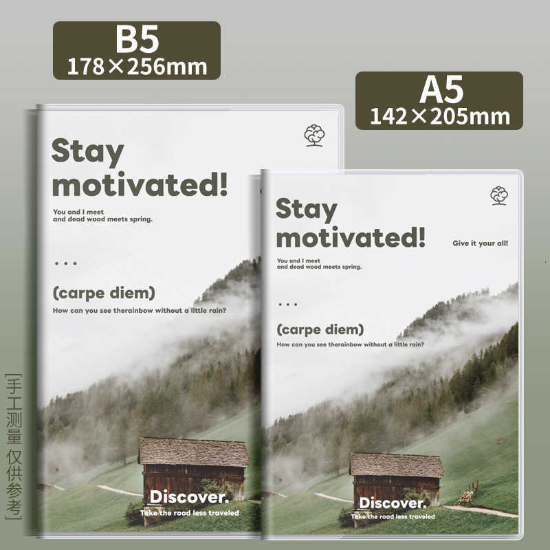 Comprehensive rubber sleevePlastic cover notebooks A5 thickened 59 sheets 96 sheets B5 thickened 56 sheets 96 sheets all available S260209