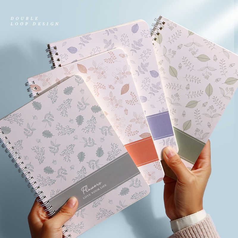 Thickened cartoon A5 spiral notebook high aesthetic student notebook with a fresh and simple design S260209