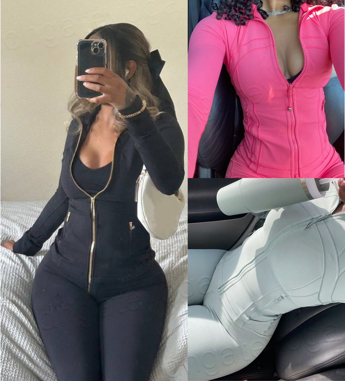 yoga set Sports Set gmy sets Waist pants Workout Sets Clothes Suits Outfit Active Hot Sell jacket set running Walking Traveling luluity lemonal men women jackets set