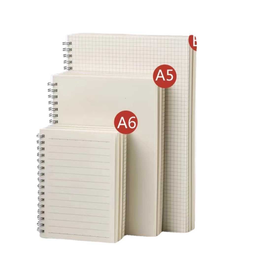 Transparent A5 Spiral Notebook B5 Thickened Notebook A4 Lined Grid Blank Loose-leaf Notebook A6 Mini Notebook S260209