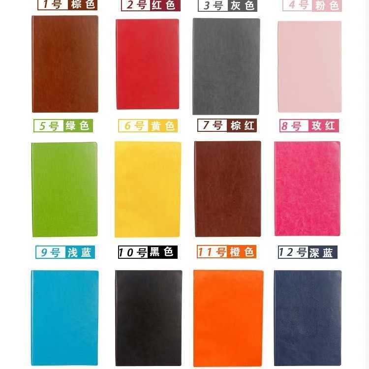 Thick leather cover A5 notebook business set office personalized creative notepad S260209