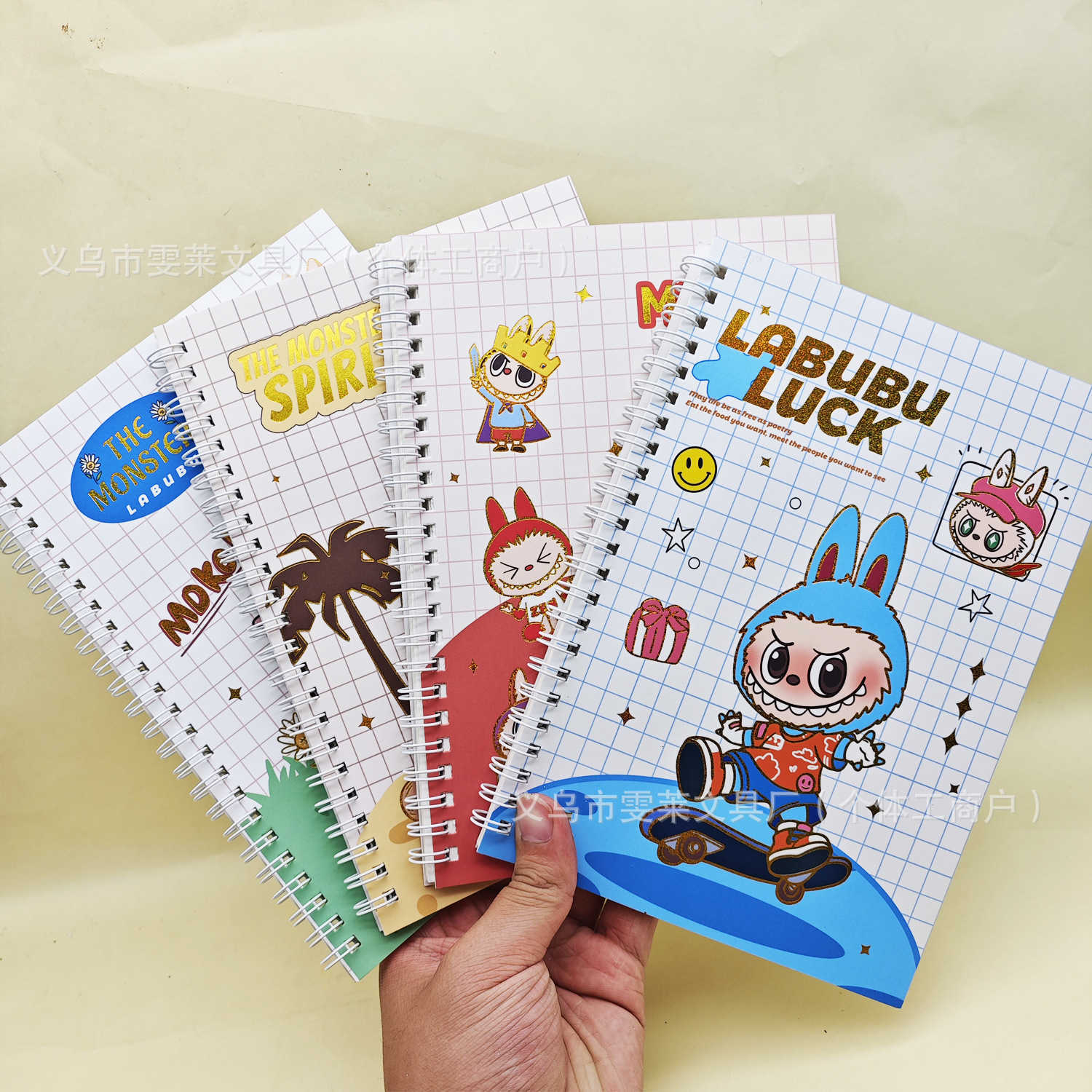 Cartoon LABUBU A5 Coil Notebook New High-Value LABUBU Loose-Leaf Lined Notebook Student Planner Notebook S260209