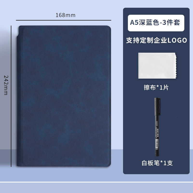 Rewritable A5 whiteboard draft notebook leather writing pad desktop memo pad can be printed with custom designs S260209
