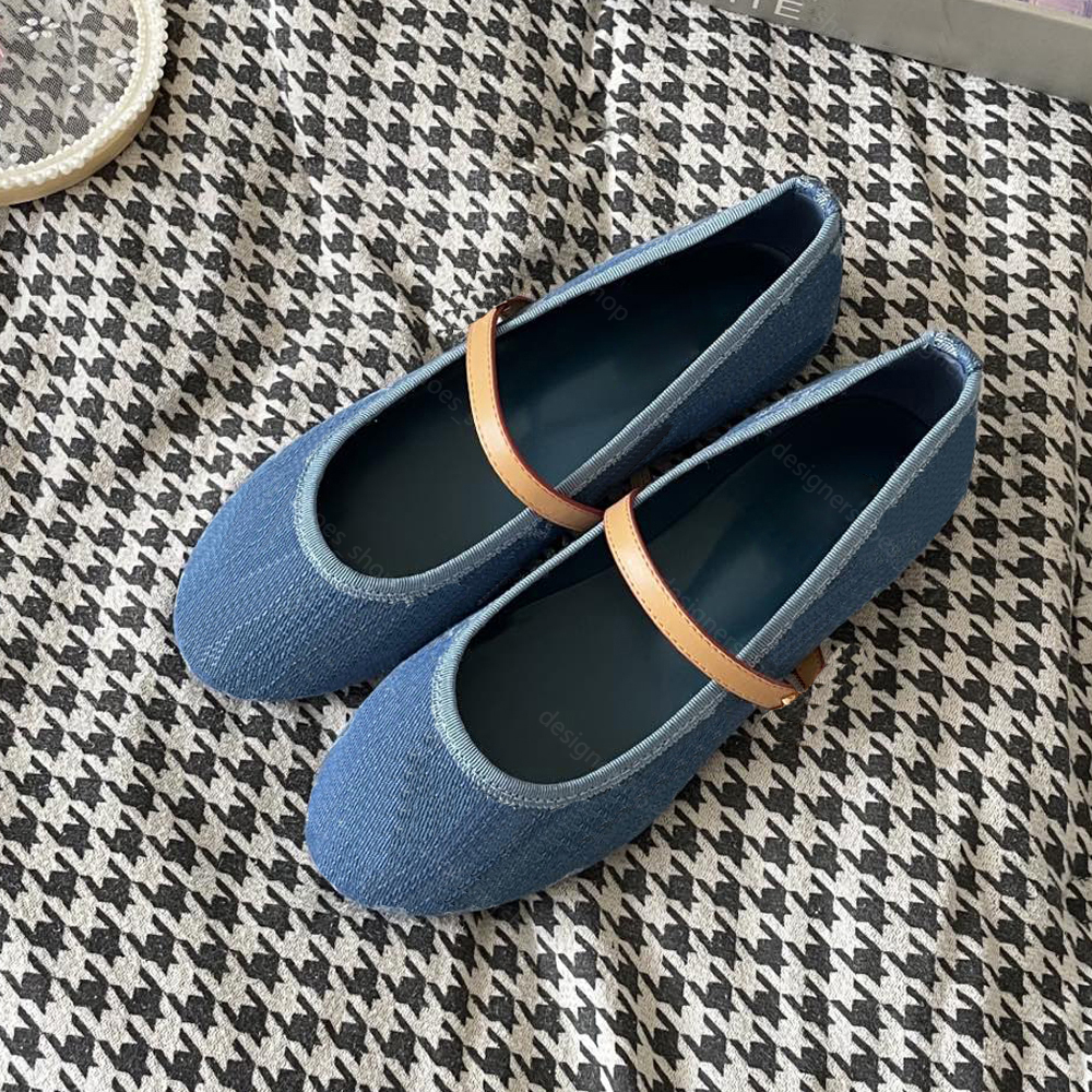 designer Ballet Flats Shoes Loafers Women brands Quilted Slip on Ballerina Round Toe Ladies Dress Shoes 35-41 Mary Jane shoes With Box