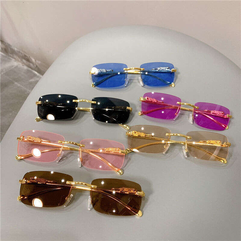 Multi-color frameless sunglasses Rainbow series lenses Suitable for party and street photography