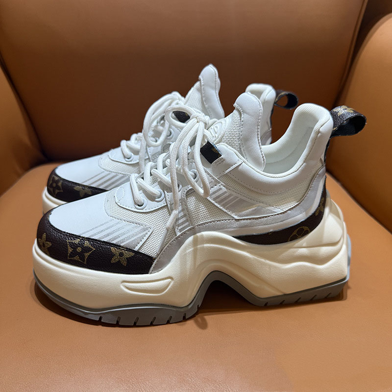 Free shipping Casual Shoes Thick soled dad shoes with raised arch soles fashionable casual sports shoes fashionable - view 9