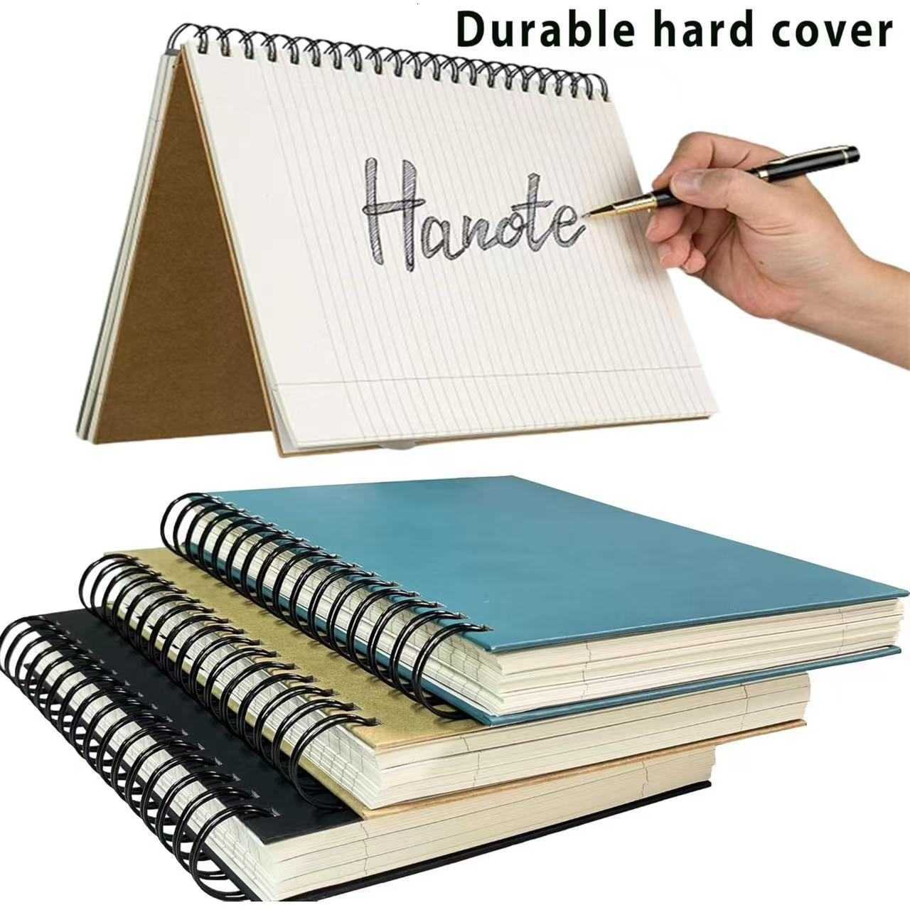 Hardcover A4/A5 Kraft Paper Spiral Notebook Detachable Simple Pocket Notebook Student Loose-Leaf Notepad S260209