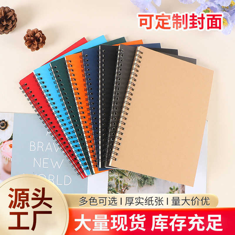 Coil-bound A5 thickened business office meeting record notebook notepad S260209