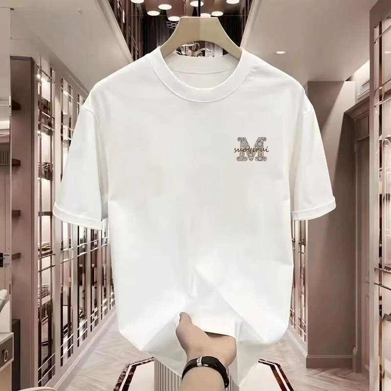 Men And Women T-shirt Trendy Cool Heavy duty Short sleeve Summer Pure Cotton Street Crew Neck Casual Loose Top Home Casual