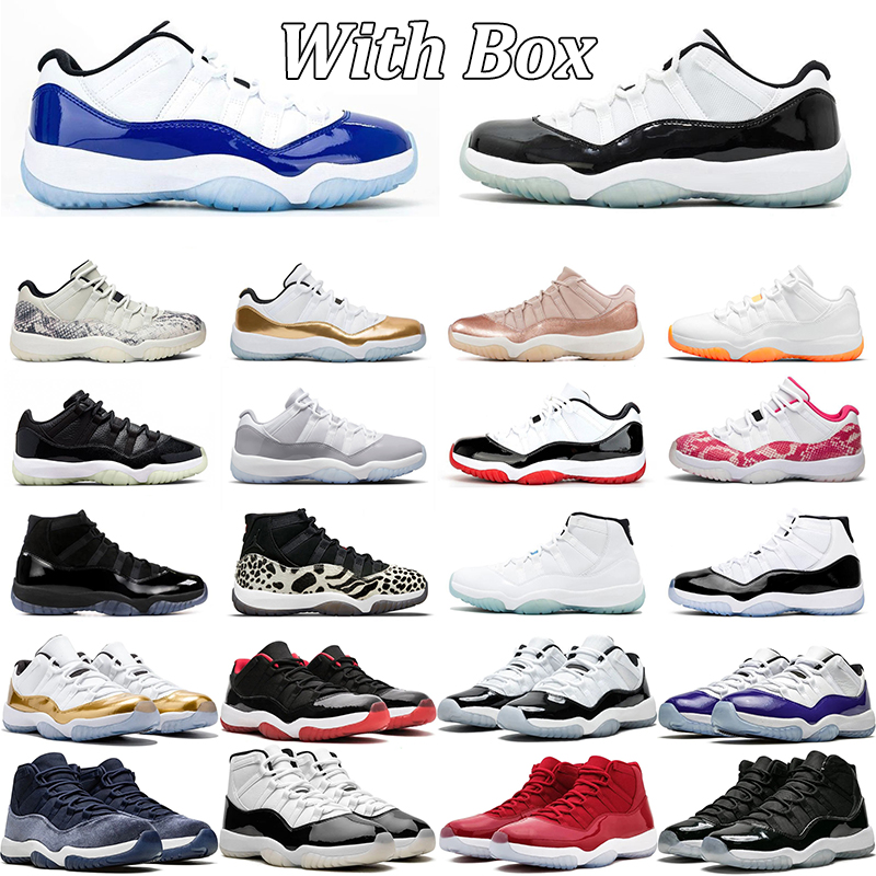 With Box designer shoes men women 11 11s basketball Jumpmmans11 sneakers Pink Blue Black White mens womens jordans11shoes trainers Luxury sports outdoor shoe