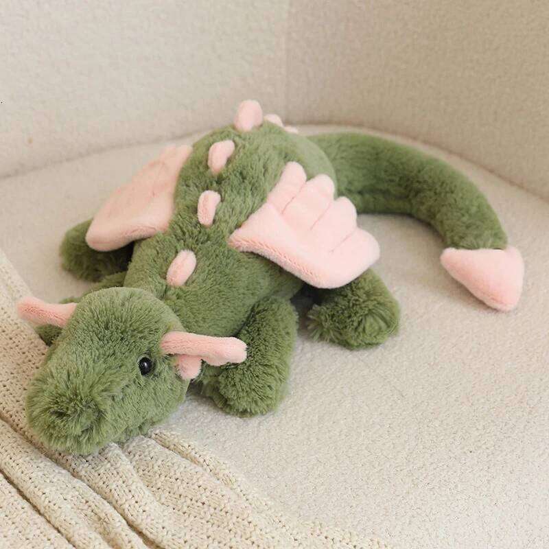 Plush Toy, Green, 50cm, with tag. Malachy Dragon comforting toy, birthday plush toy gift. 26W0211