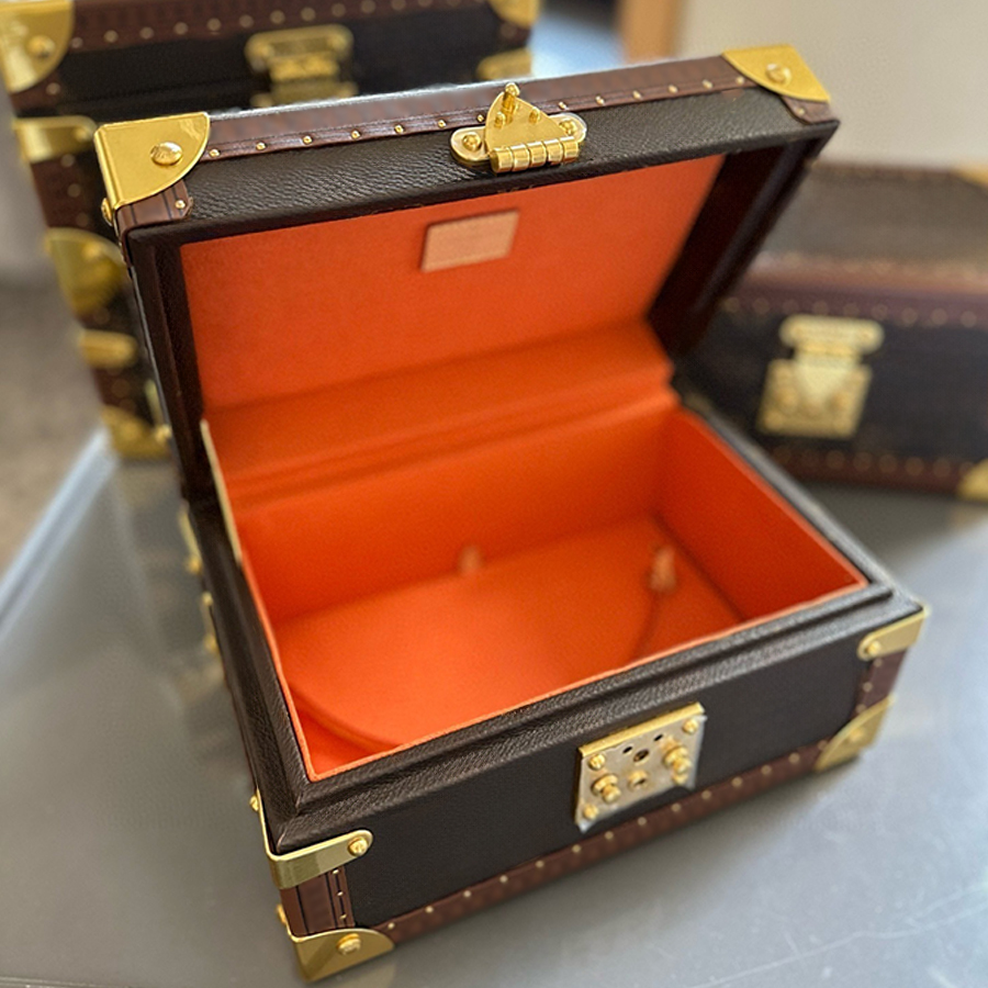 Designer Jewelry Boxes Watch Boxes Printed Cases Classic Key Stationery Jewelry Large Capacity Leather Handle Set Box Jewelry Packaging Watch Box Home Decor