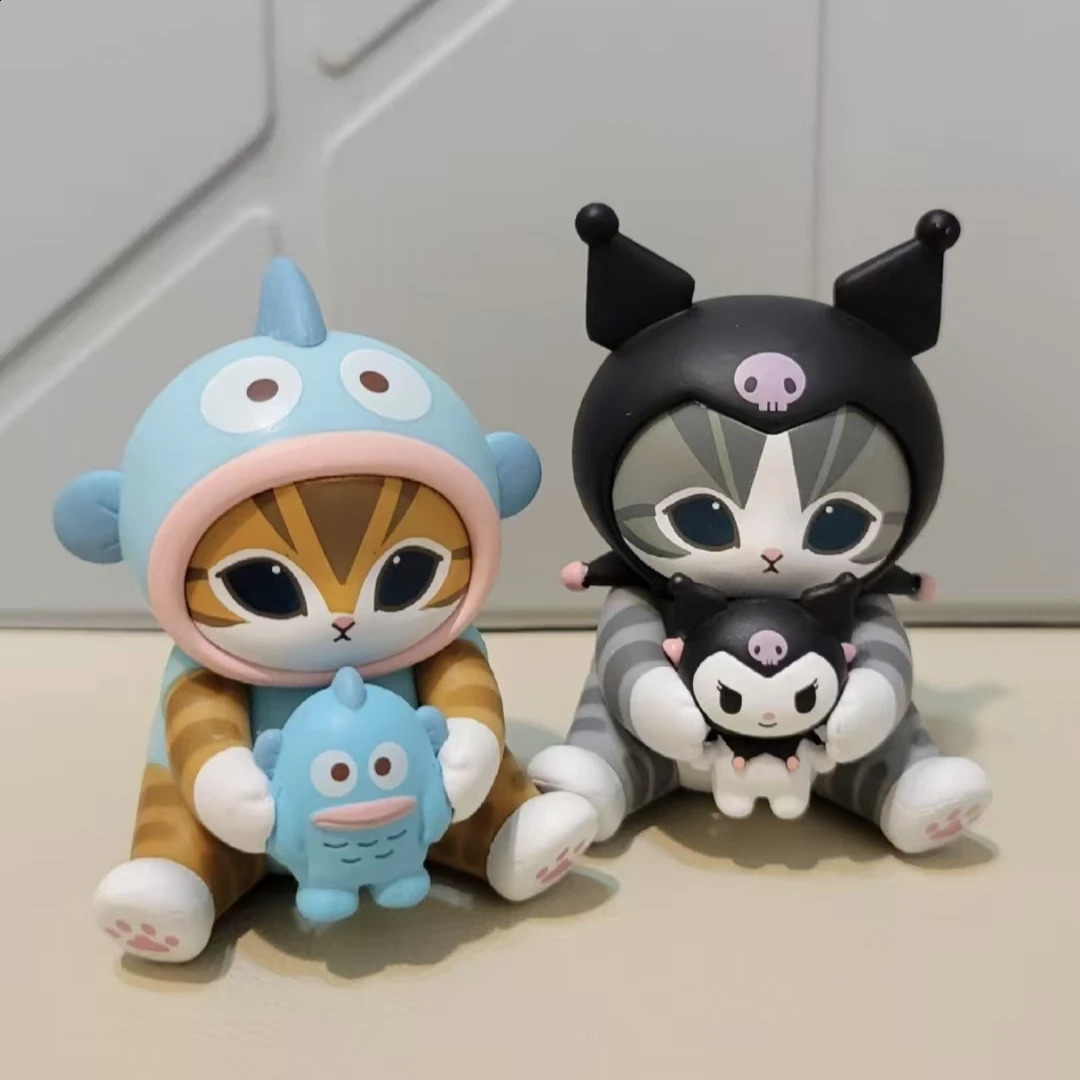 Mofusand Collaboration Shark Cat Image Ugly Fish Doll Toy Display Fashion Blind Box Vinyl Face Blind Box Toys And Hobbies260202ww - view 6