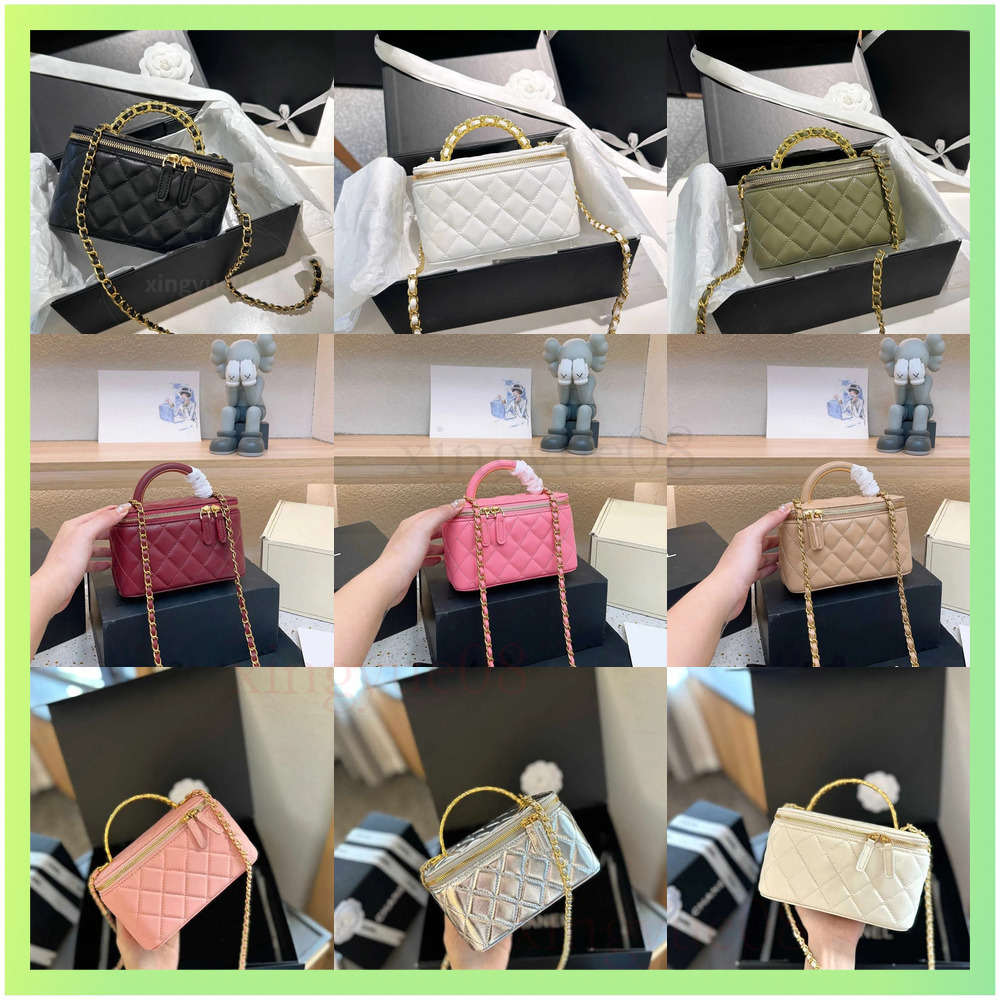 Cosmetic Bags Cases designers bag luxury suitcase bag women bags handbag Sheepskin bag single shoulder Bag fashionable style womens bags boutique Small square 222