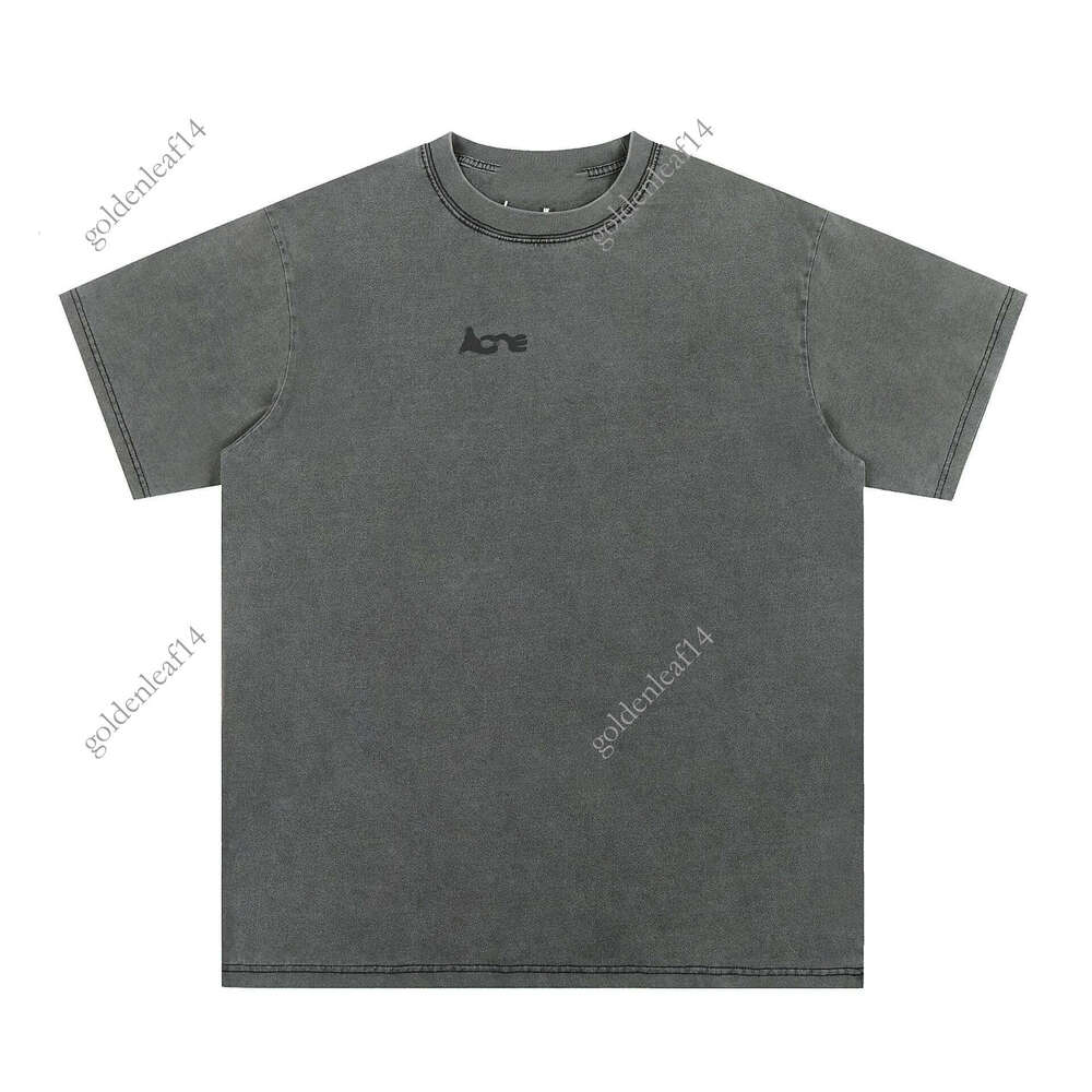 26ss Designer Women T shirt acnelies Summer Cotton Simple Trend Loose Letters Print Round Neck Casual Versatile studiolies Short Sleeved Pullover acnes Tee 3d0
