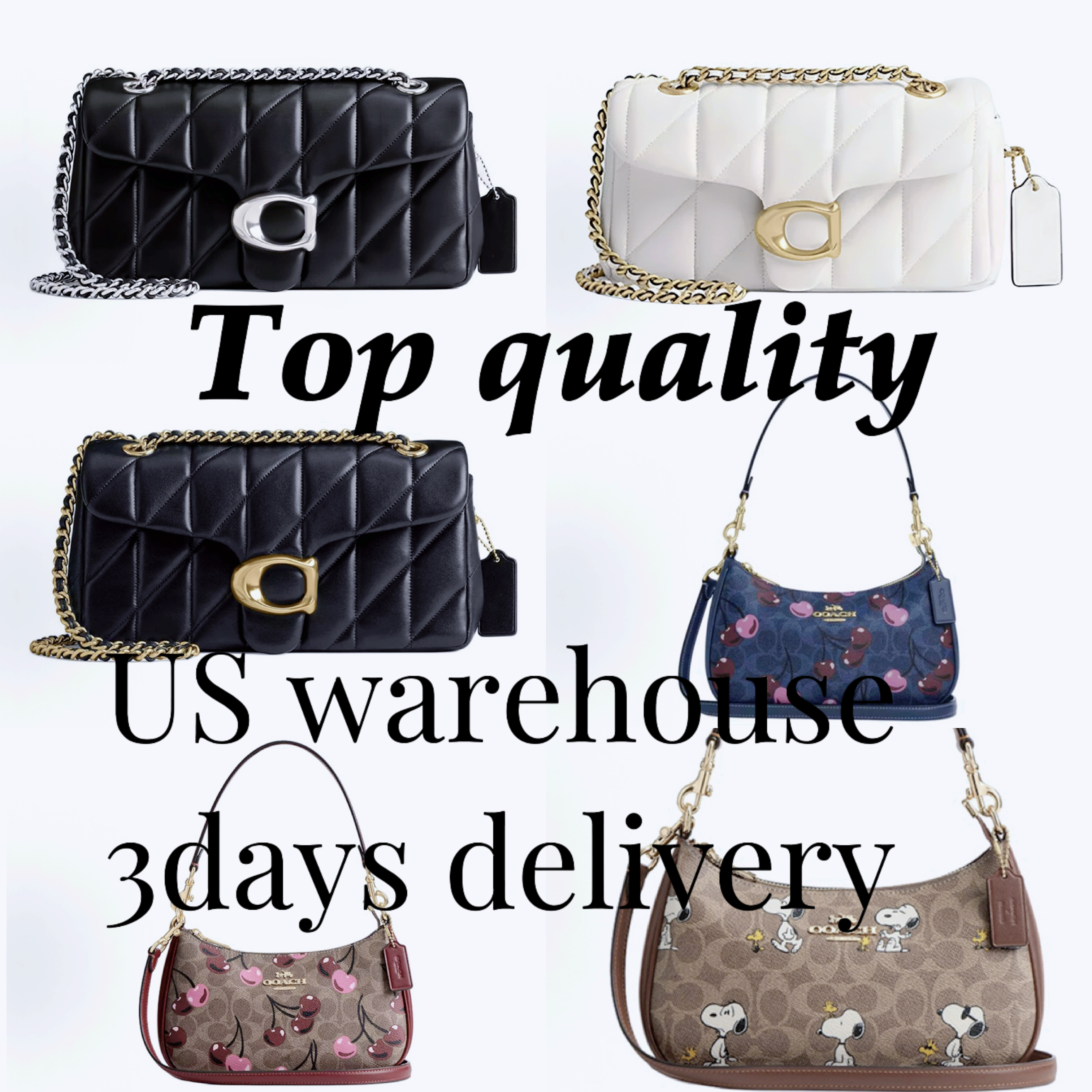 10A High Quality coacher designer bags tabby Shoulder Bags Women's bag Leather Hardware black pink and white bags Half Moon bag Slot Pocket with dust bag new arrival