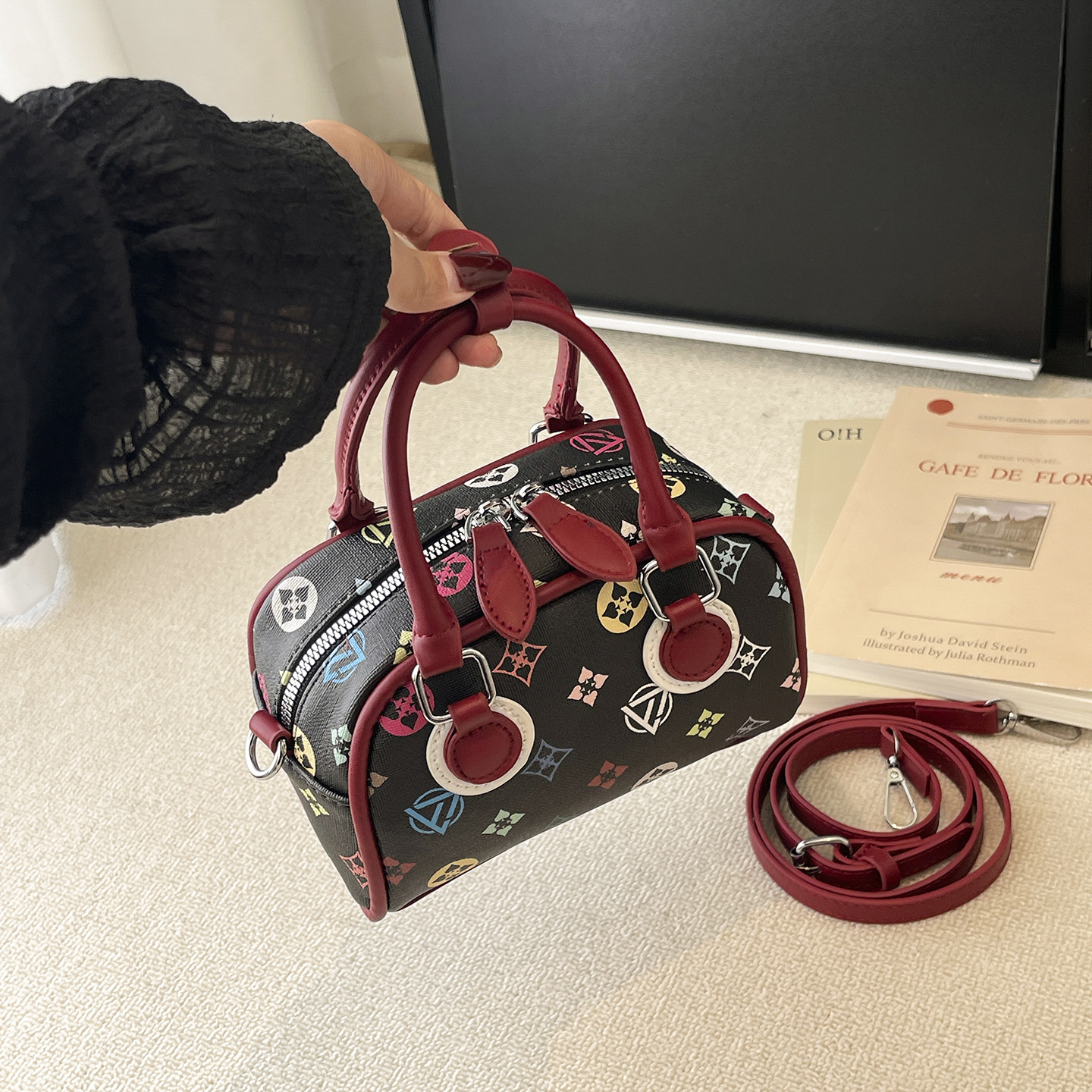 new Free delivery shoulder bag Simple Solid Color Women's Handbag Commuter Shoulder Cross Shoulder Women's Bag