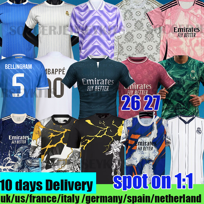 realmadrid 25 26 soccer jersey madrids MBAPPE HUIJSEN soccer jerseys BELLINGHAM football kit shirts VINI JR MODRIC CAMAVINGA RUDIGER TRENT camiseta de futbol
