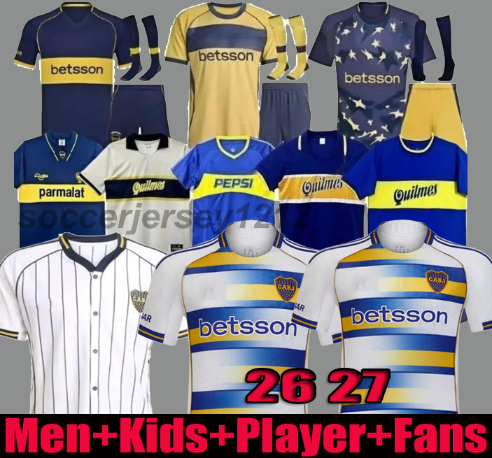 2026 Boca Juniors CAVANI soccer Jerseys 2027 VILLA SALVIO Men kids Benedetto camisa de futebol 2 5 26 27 football shirt CARLITOS MARCOS ROJO VAZQUEZ Player fans 2025