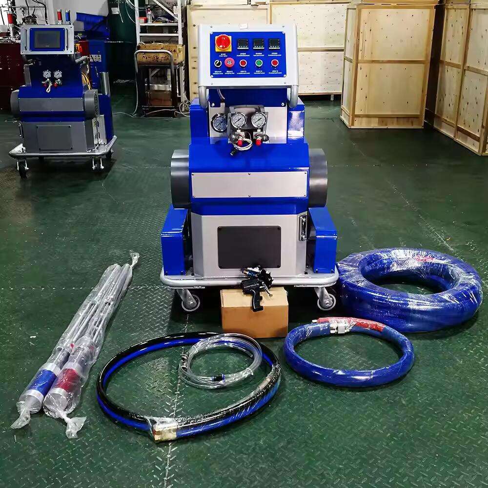 Polyurea Spray Machine for Rooftop Solar Base Waterproofing High Pressure Polyurethane Foam System with Lightweight Handheld Spray Gun