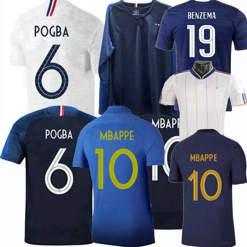 2010 2014 18 19 20 21 22 FRANCE Retro World Soccer jerseys classic HENRY ZIDANE RIBERY POGBA BENZEMA VARANE KANTE MBAPPE GIROUD GRIEZMANN FRANCH 100th Football shirts