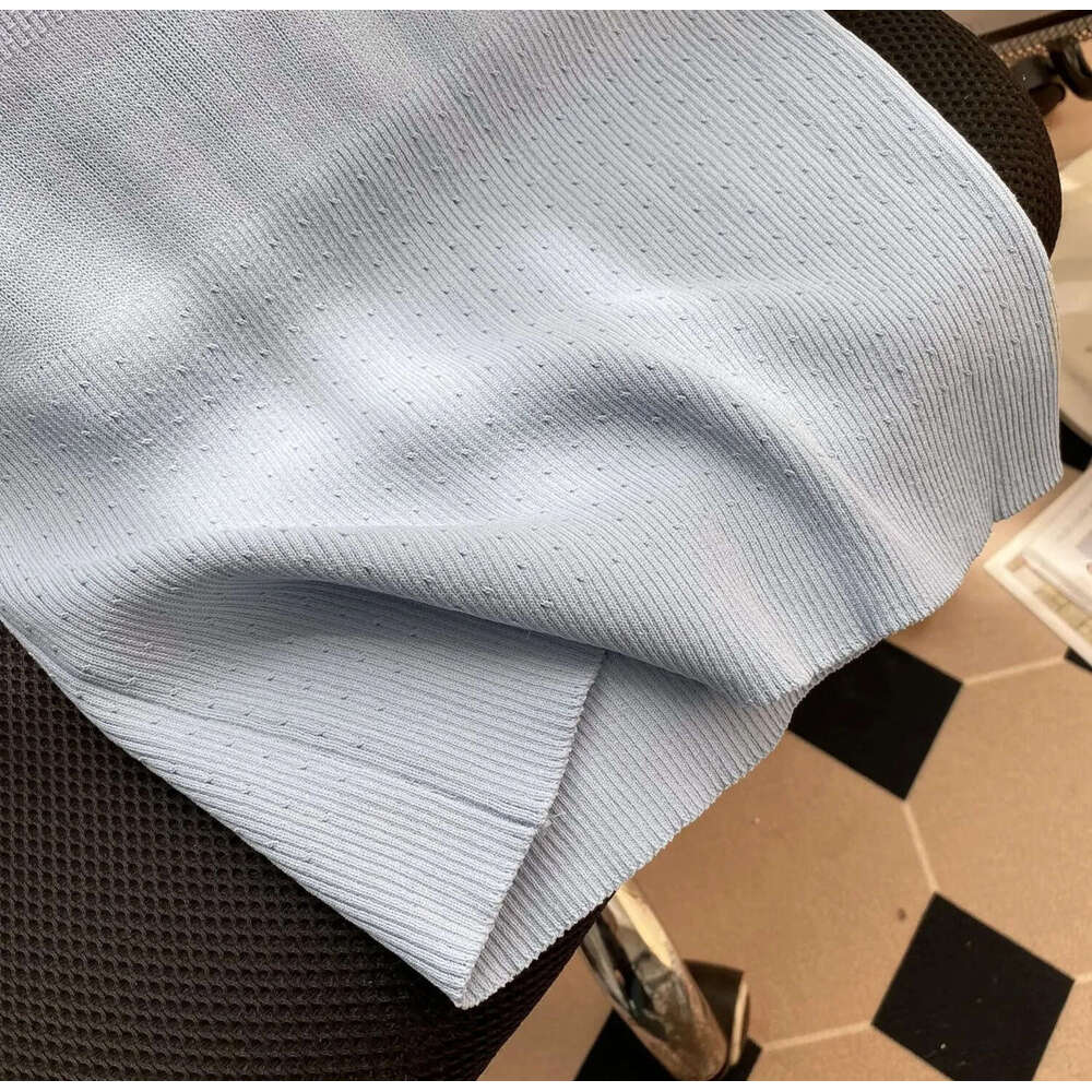 2026 Summer New Fashionable Round Neck Short Sleeve Women's Color blocked Top Button Flower Knitted Versatile