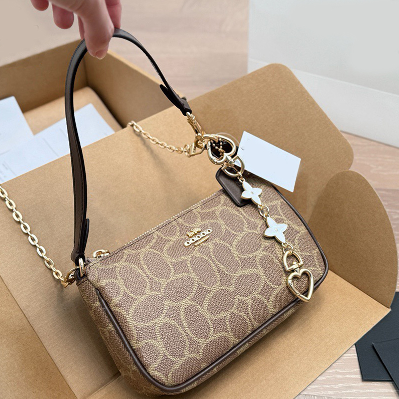 Teri bag Designer Shoulder bag Women Luxury Mahjong bag Vintage Clutch bag Commuter Date Light Luxury Versatile Underarm Bag Chain Mini Crossbody bag Purse