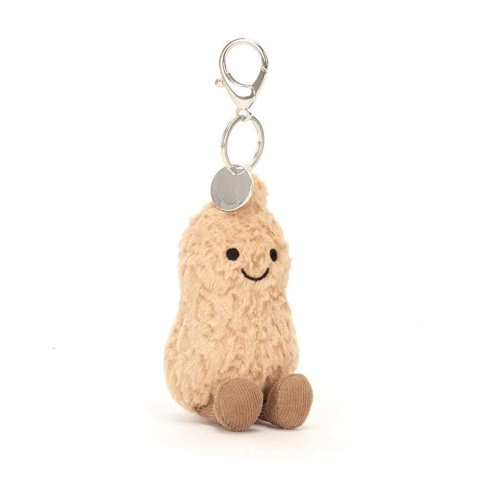 Keychains with tags and logos Tennis Barcelona bear keychain, Peanut series plush toys, backpack charms. 26W0211